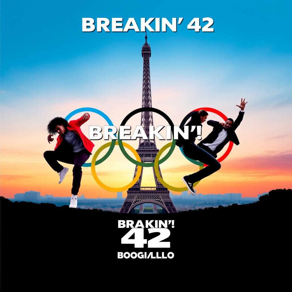 Create a movie poster for 'Breakin' 42: Olympic Boogaloo