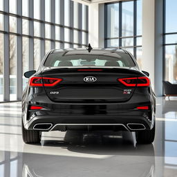 Create a high-resolution rear view image of a redesigned 2025 Kia K5 sedan