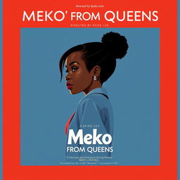 Create a movie poster for a film titled 'Meko From Queens' directed by Spike Lee