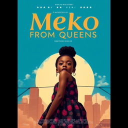 Create a movie poster for a film titled 'Meko From Queens' directed by Spike Lee