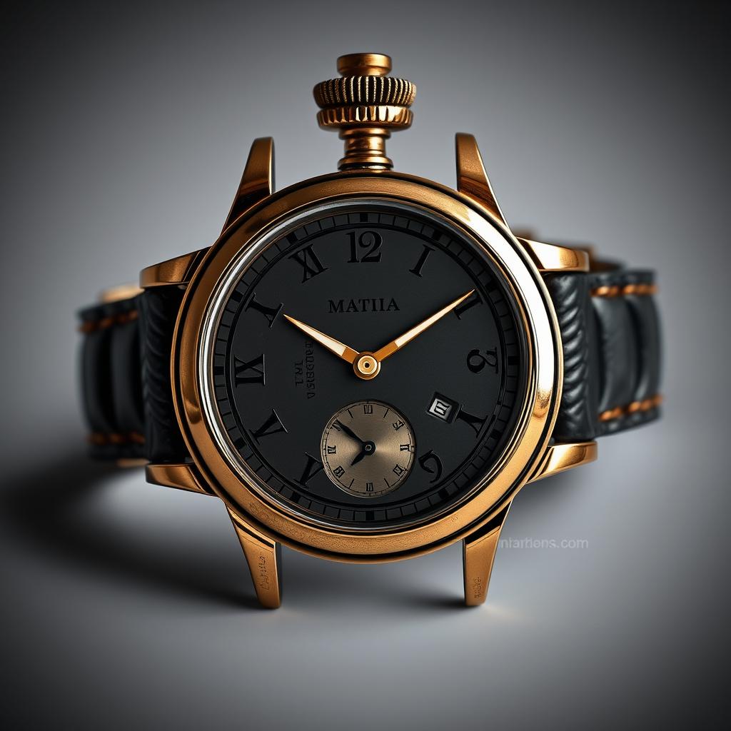 A vintage-style mafia-related watch without engravings