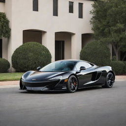 A sophisticated blend of the sleek, high-performance lines of a McLaren supercar and the classic, comfortable design of a Buick sedan.