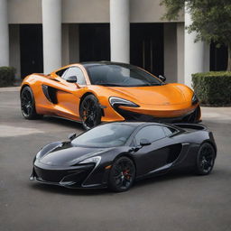 A sophisticated blend of the sleek, high-performance lines of a McLaren supercar and the classic, comfortable design of a Buick sedan.