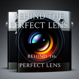 Create a book cover for a book titled 'Behind the Perfect Lens'