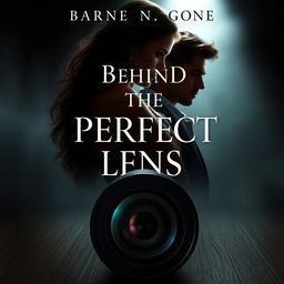 Create an e-book cover for a book titled 'Behind the Perfect Lens'