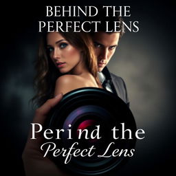 Create an e-book cover for a book titled 'Behind the Perfect Lens'