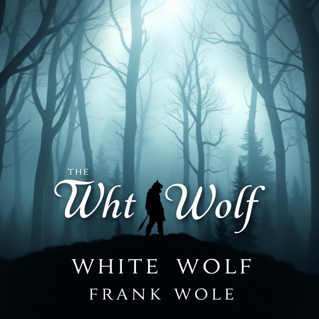 Create an e-book cover titled 'The White Wolf'