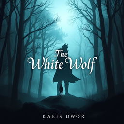 Create an e-book cover titled 'The White Wolf'