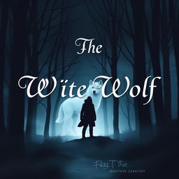 Create an e-book cover titled 'The White Wolf'