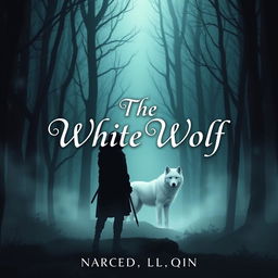 Create an e-book cover titled 'The White Wolf'