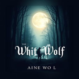 Create an e-book cover titled 'The White Wolf'