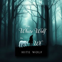 Create an e-book cover titled 'The White Wolf'