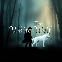 Create an e-book cover titled 'The White Wolf'