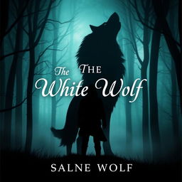 Create an e-book cover titled 'The White Wolf'