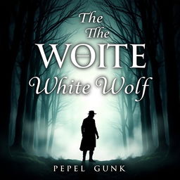 Create an e-book cover titled 'The White Wolf'