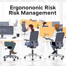 An image illustrating ergonomic risk management in the workplace