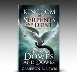 Create a book cover for a romantasy novel titled 'Kingdom of Serpents and Doves' by Cameron R