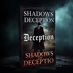 A captivating book cover titled 'Shadows Of Deception'