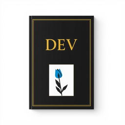 A black book cover with the title 'DEV' in bold letters