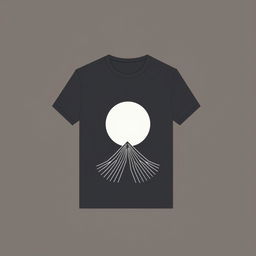 Create a unique and stylish T-shirt design featuring a modern, minimalist graphic