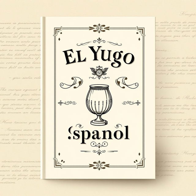 Una portada de libro titulada 'El Yugo Español', con un diseño clásico y elegante