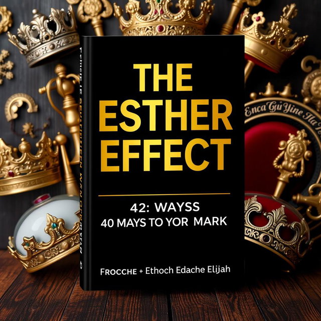 A leadership book cover featuring royal items such as crowns, scepters, and thrones in the background