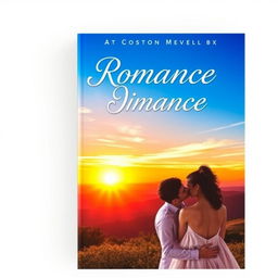 A captivating book cover for a romance novel