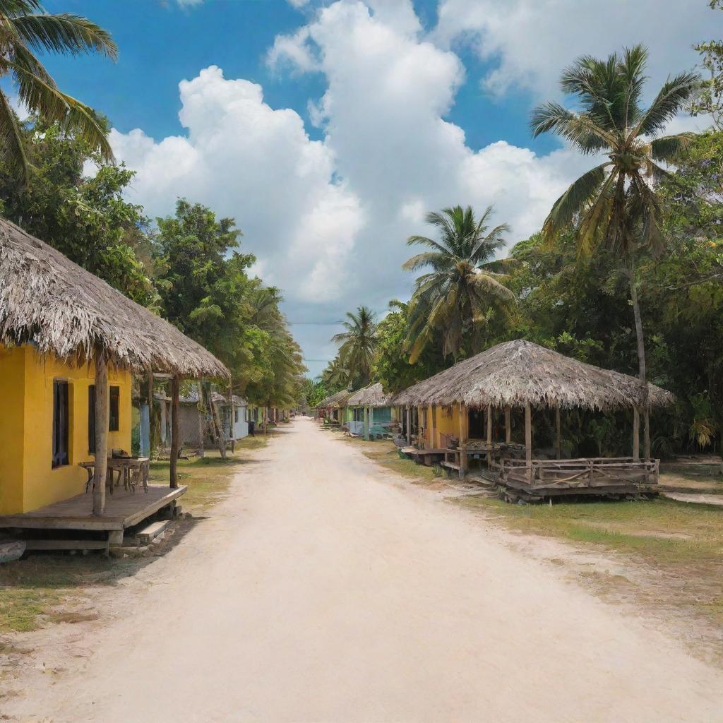 A snapshot of Belize featuring its breathtaking beaches, vast butterfly-filled rainforests, and vibrant, colourful streets in a flash.