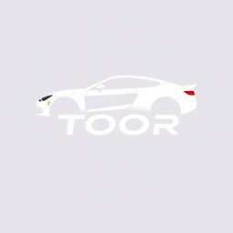 Create a logo concept for TOOR that includes a car silhouette