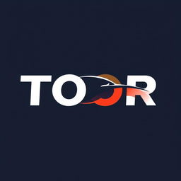 Create a logo concept for TOOR that includes a car silhouette