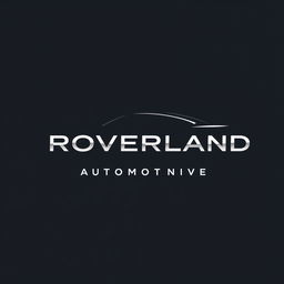 Create a logo for a car brand called Roverland Automotive