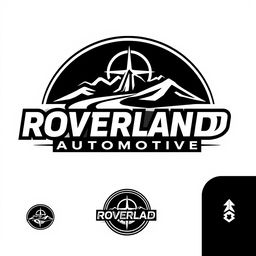 Design a logo for a car brand called Roverland Automotive