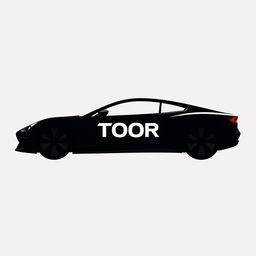 A sleek car silhouette with the word 'TOOR' prominently displayed