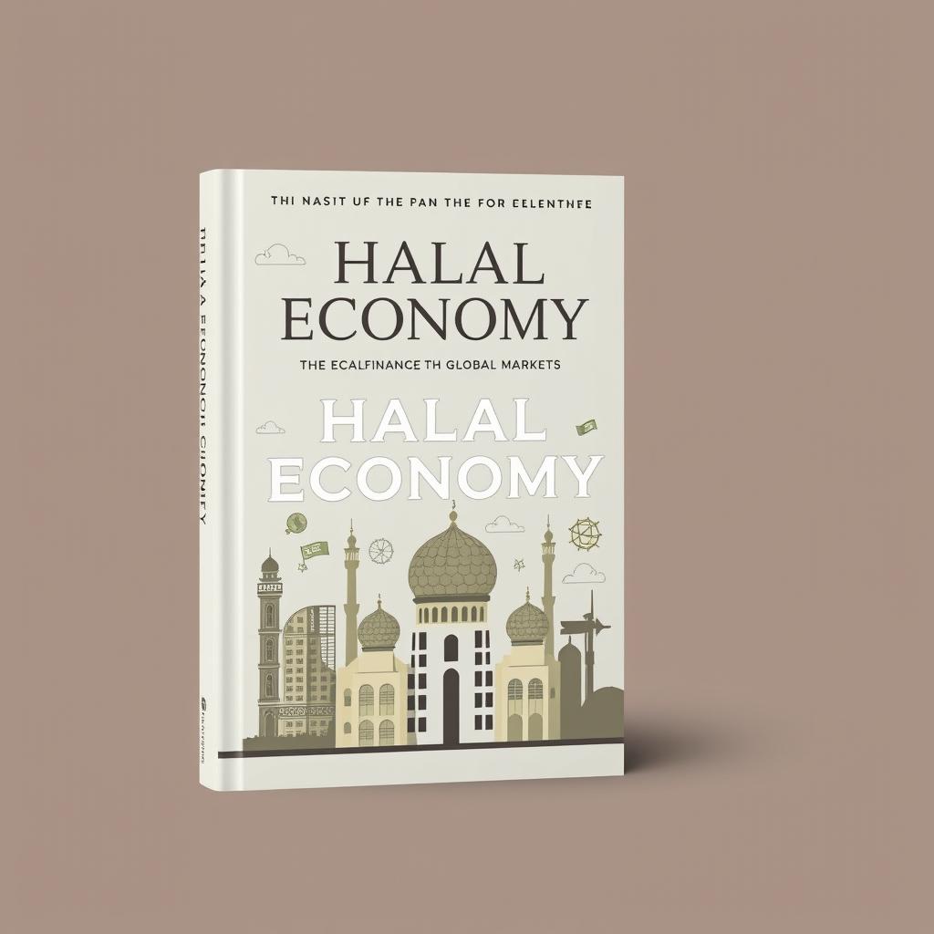 Create a book cover for a book about the halal economy