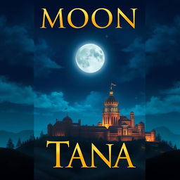 Create a book cover for a novel titled 'Moon Tana'