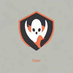 Design a logo for TOOR that incorporates elements of a ghost, speed, and fire