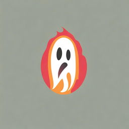 Design a logo for TOOR that incorporates elements of a ghost, speed, and fire