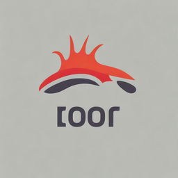 Design a logo for TOOR that incorporates elements of a car, speed, and fire