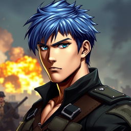 A male version of Leona Heidern from the King Of Fighters game saga