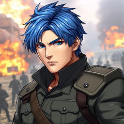 A male version of Leona Heidern from the King Of Fighters game saga