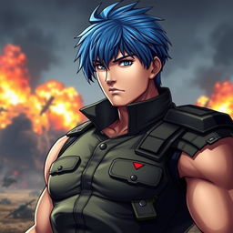 A male version of Leona Heidern from the King Of Fighters game saga