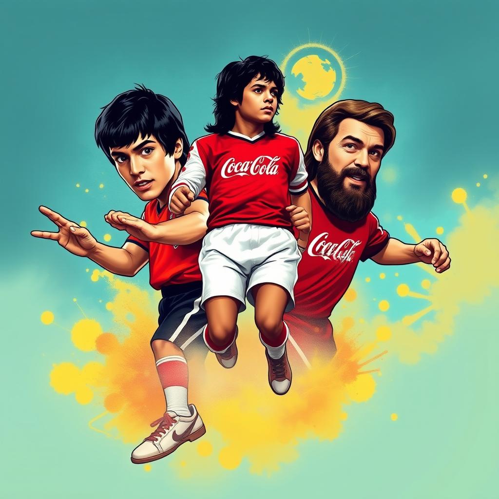 Create a thumbnail featuring Bruce Lee, Michael Jackson, Pelé, Coca Cola, and Jesus Christ