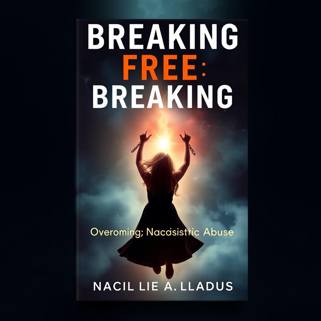 Create a book cover for the title 'Breaking Free: Overcoming Narcissistic Abuse'