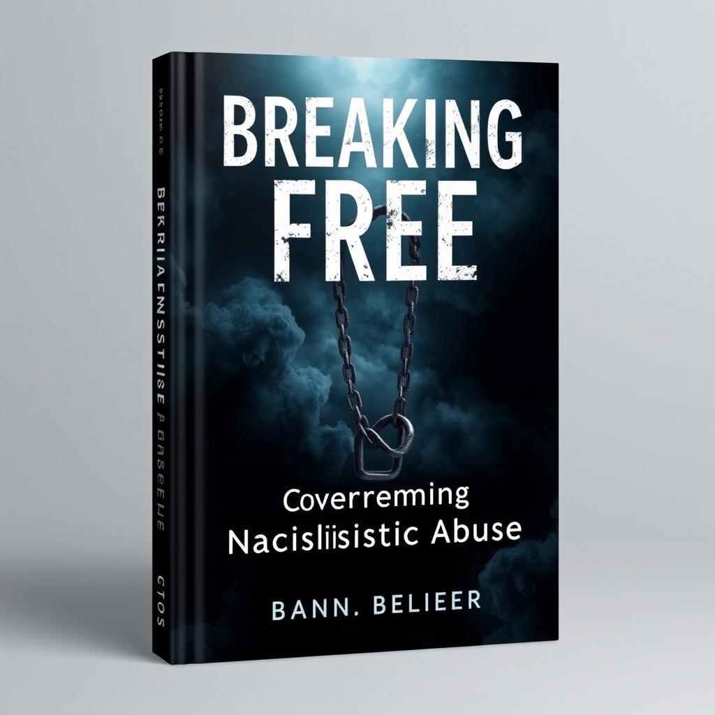 Create an emotional book cover for the title 'Breaking Free: Overcoming Narcissistic Abuse'