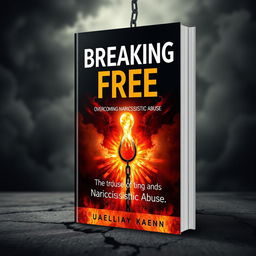 Create an emotional book cover for the title 'Breaking Free: Overcoming Narcissistic Abuse'