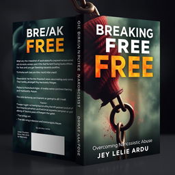 Create an emotional book cover for the title 'Breaking Free: Overcoming Narcissistic Abuse'