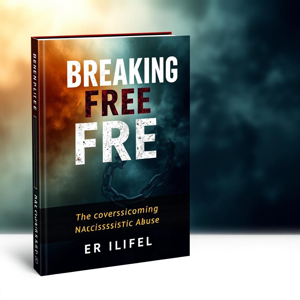 Create an emotional book cover for the title 'Breaking Free: Overcoming Narcissistic Abuse'