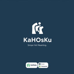 Create a brand design for 'KaHOsKu' with the tagline 'Simple Yet Meaningful'