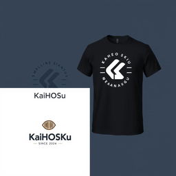 Design a t-shirt for the brand 'KaHOsKu' with the tagline 'Simple Yet Meaningful'