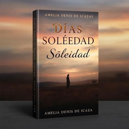 A book cover with the title 'Días De Soledad' and the author 'Amelia Denis De Icaza'